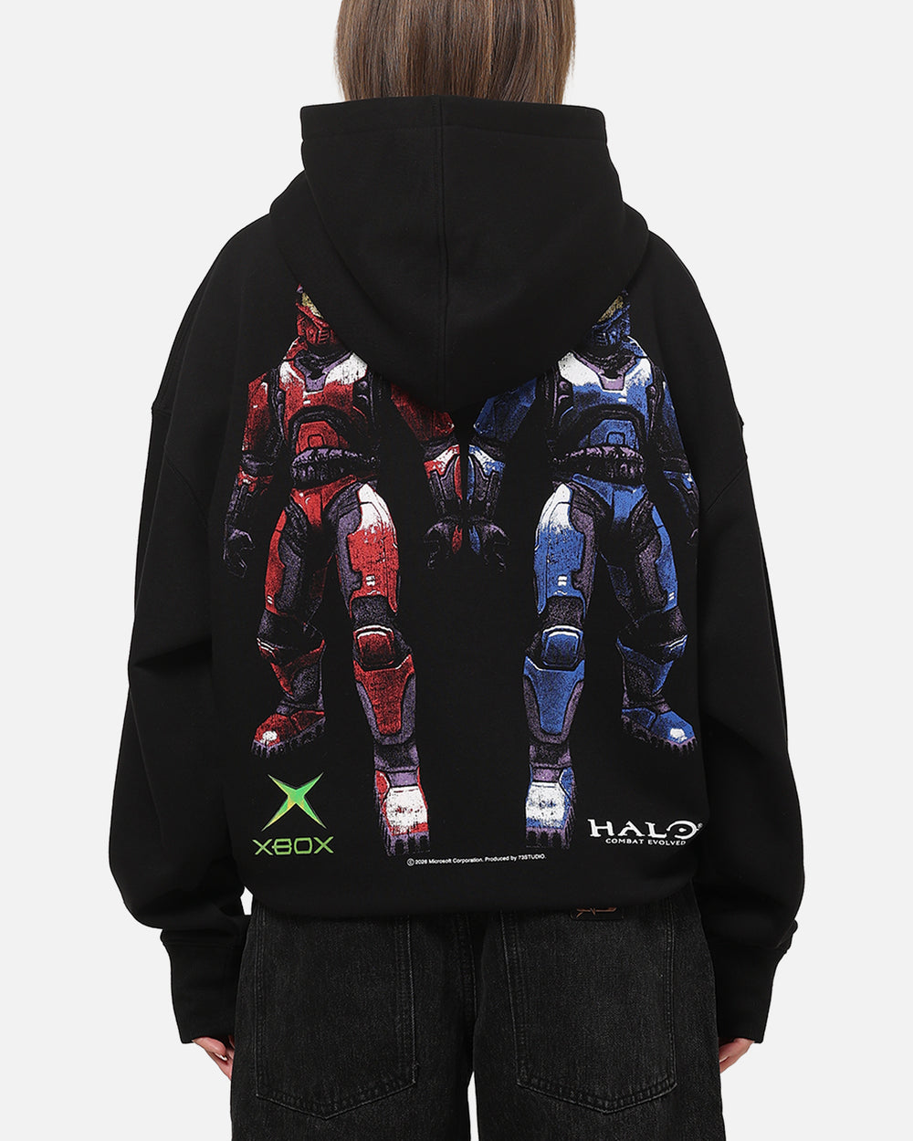 73Studio x Halo 2 Red Vs Blue Split Hoodie