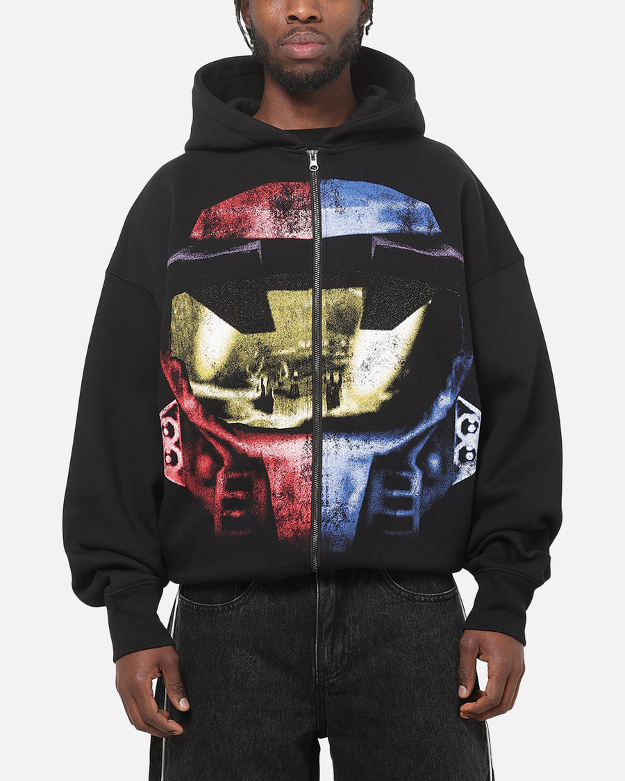 73Studio x Halo 2 Red Vs Blue Split Hoodie