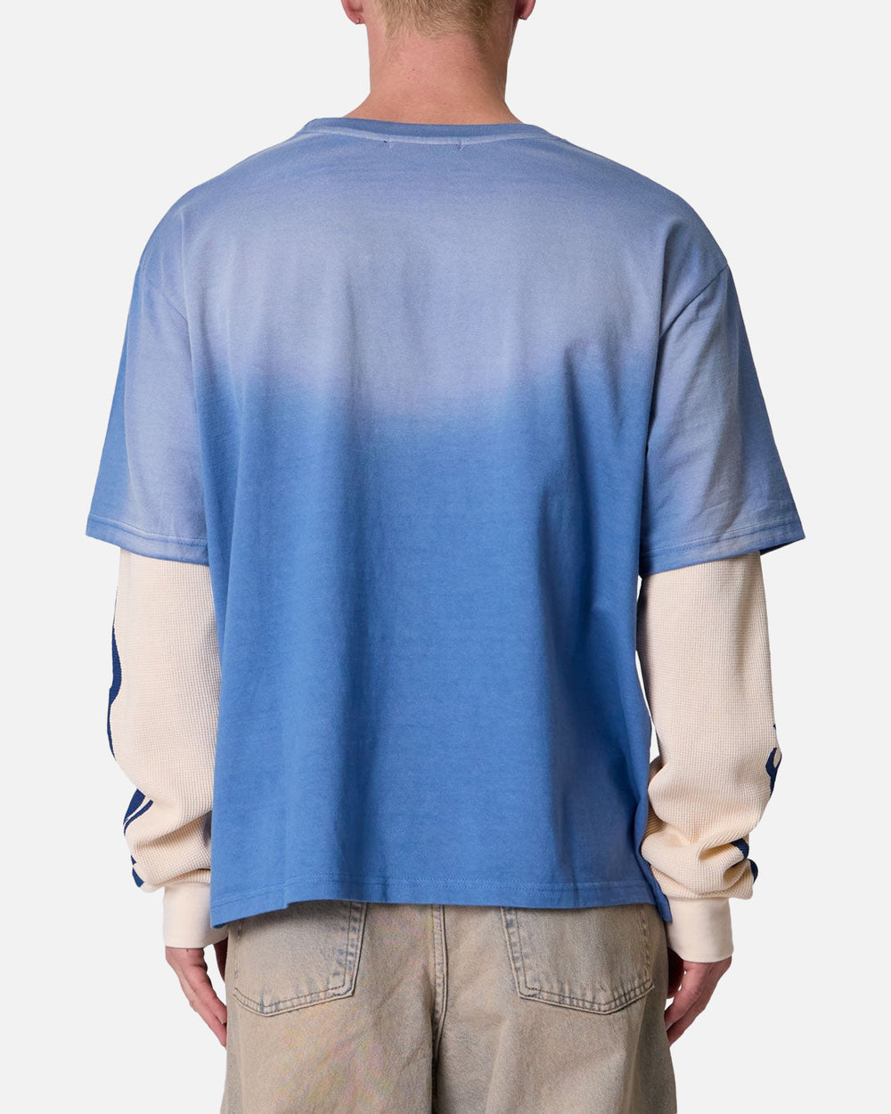 Layered Flame Pocket Long Sleeve T-Shirt