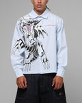 Loiter x Yu-Gi-Oh! Blue Eyes Button Up Shirt