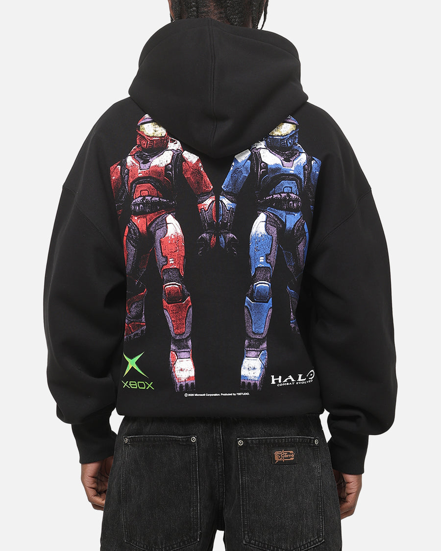 73Studio x Halo 2 Red Vs Blue Split Hoodie