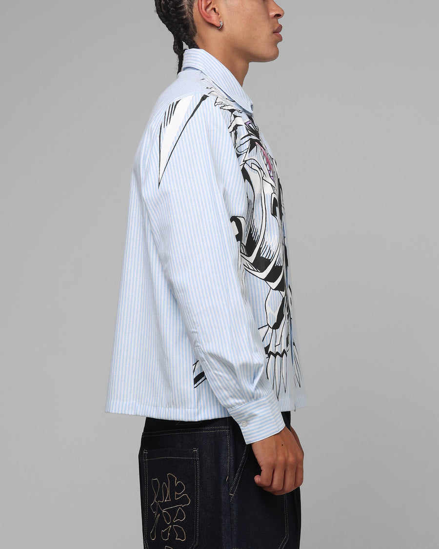 Loiter x Yu-Gi-Oh! Blue Eyes Button Up Shirt
