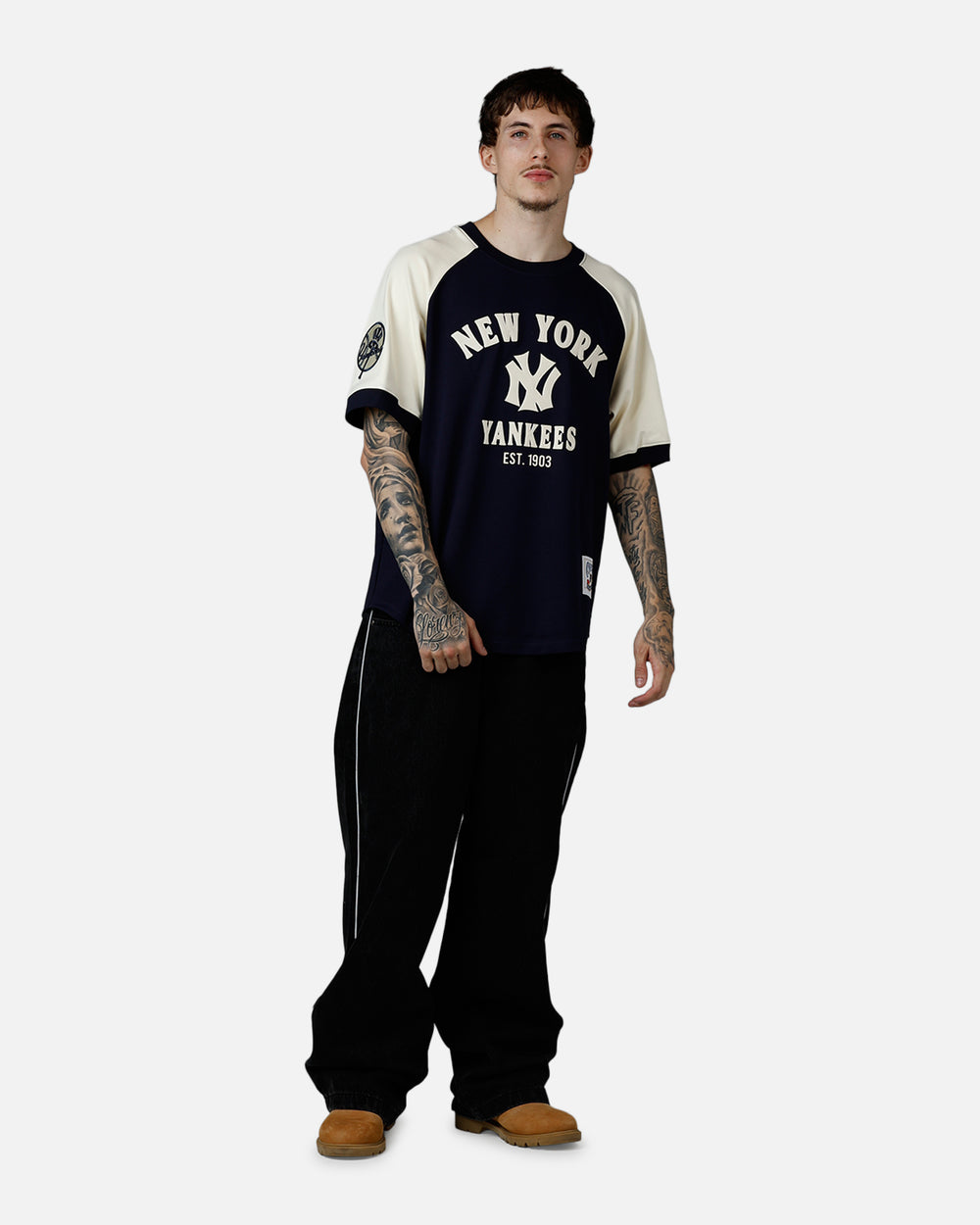 New York Yankees Double Knit Raglan T-Shirt